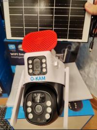 O-KAM-7015 3MP+3MP+5MP 4MM WİFİ  SOLAR  OKAM  Mobil Wi-Fi  kamera LED PANEL